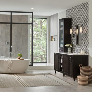 Sophisticated and Serene Bathroom -  Subtle Mid-Century Modern Bathroom Inspiration