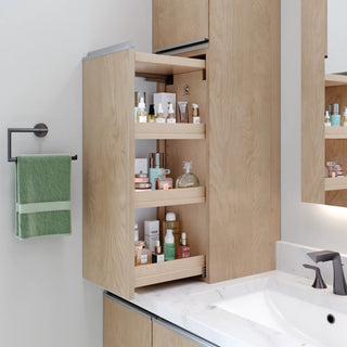 Custom Bathroom Cabinets Sarasota Florida - Modern Sanctuary Bathroom - Green Bathroom Cabinets - Toiletry Cabinet