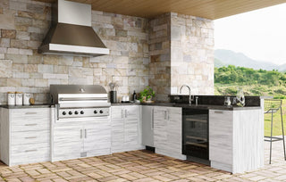 weatherstrong white outdoor kitchen